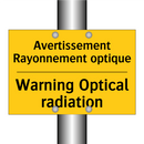 Avertissement Rayonnement optique /.../ - Warning Optical radiation