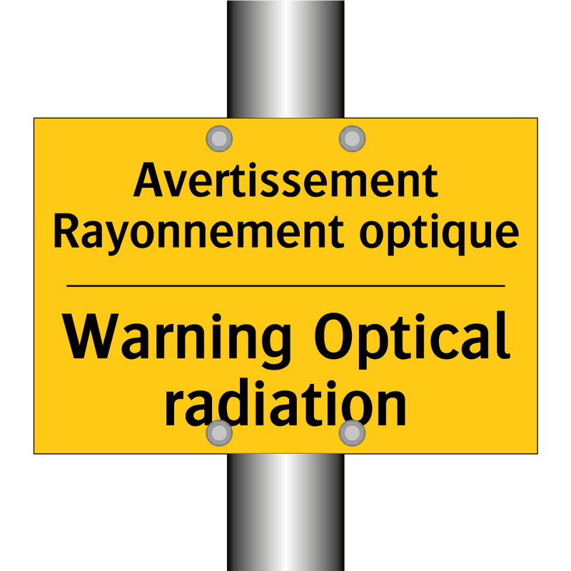 Avertissement Rayonnement optique /.../ - Warning Optical radiation