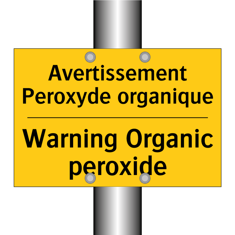 Avertissement Peroxyde organique /.../ - Warning Organic peroxide