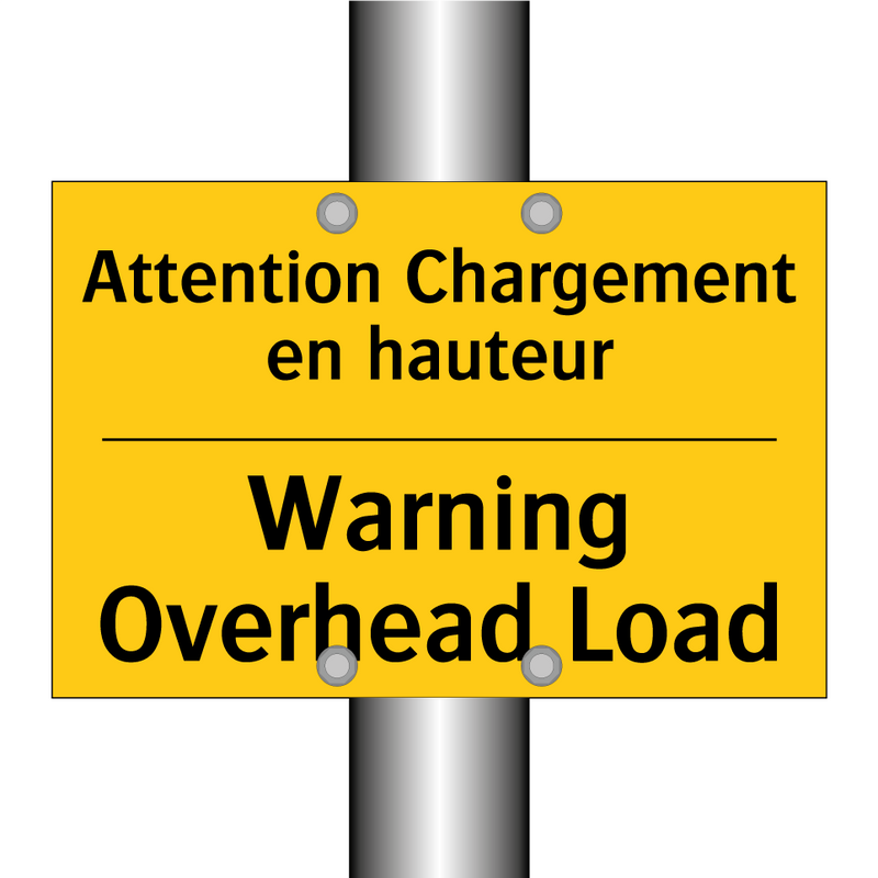 Attention Chargement en hauteur /.../ - Warning Overhead Load