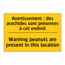 Avertissement : des arachides  /.../ - Warning peanuts are present in  /.../