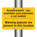 Avertissement : des arachides  /.../ - Warning peanuts are present in  /.../