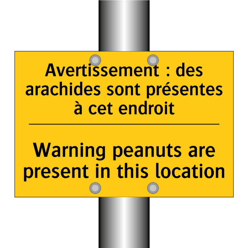 Avertissement : des arachides  /.../ - Warning peanuts are present in  /.../