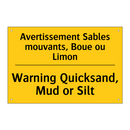 Avertissement Sables mouvants,  /.../ - Warning Quicksand, Mud or Silt