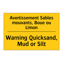 Avertissement Sables mouvants,  /.../ - Warning Quicksand, Mud or Silt
