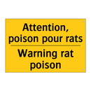 Attention, poison pour rats - Warning rat poison