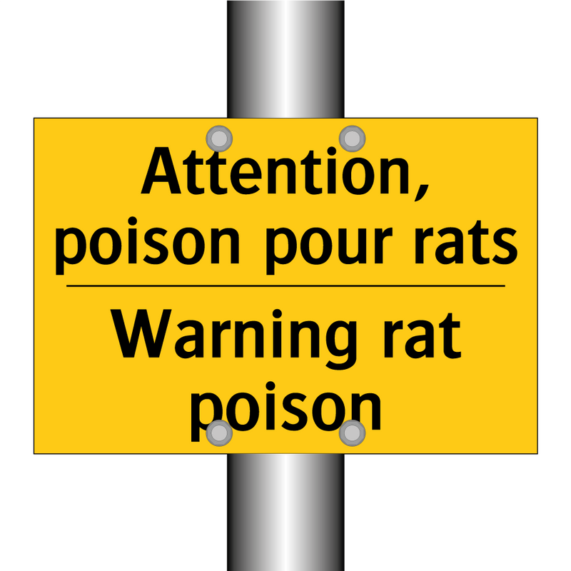 Attention, poison pour rats - Warning rat poison