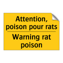 Attention, poison pour rats - Warning rat poison