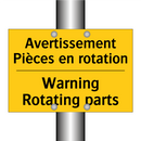 Avertissement Pièces en rotation /.../ - Warning Rotating parts