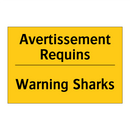 Avertissement Requins - Warning Sharks
