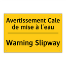 Avertissement Cale de mise à l'eau /.../ - Warning Slipway