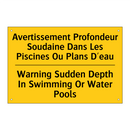 Avertissement Profondeur Soudaine  /.../ - Warning Sudden Depth In Swimming  /.../
