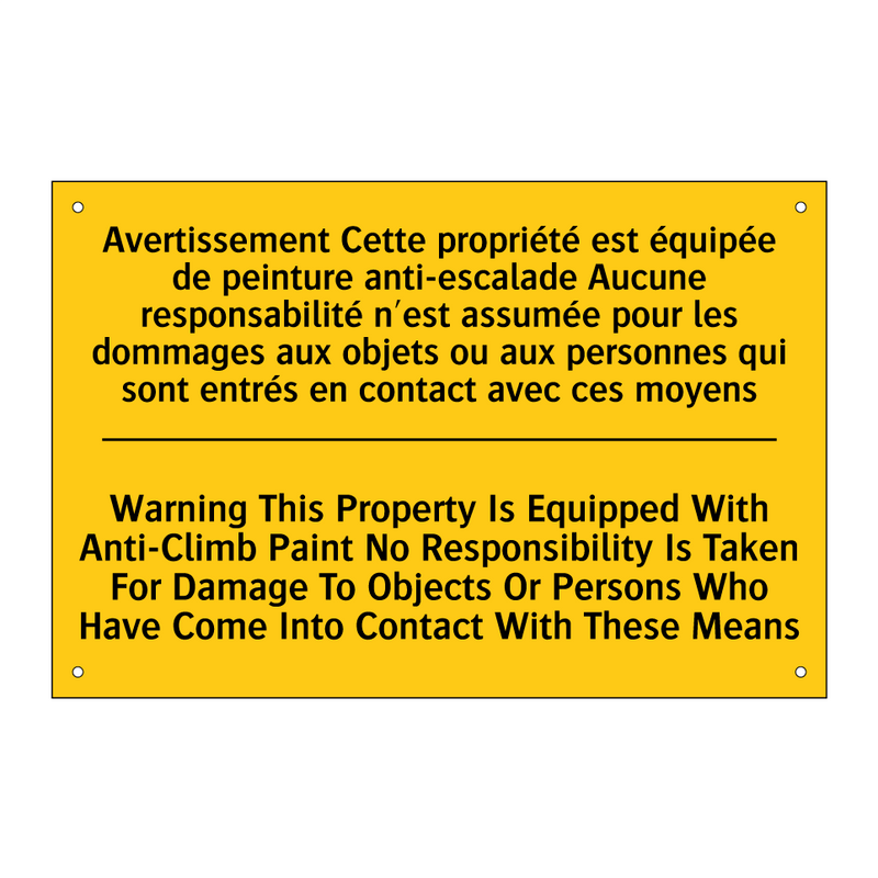 Avertissement Cette propriété  /.../ - Warning This Property Is Equipped  /.../