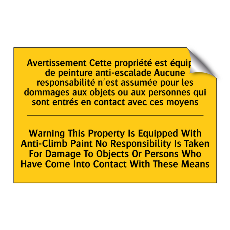 Avertissement Cette propriété  /.../ - Warning This Property Is Equipped  /.../