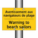 Avertissement aux navigateurs  /.../ - Warning to beach sailors