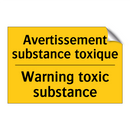 Avertissement substance toxique /.../ - Warning toxic substance
