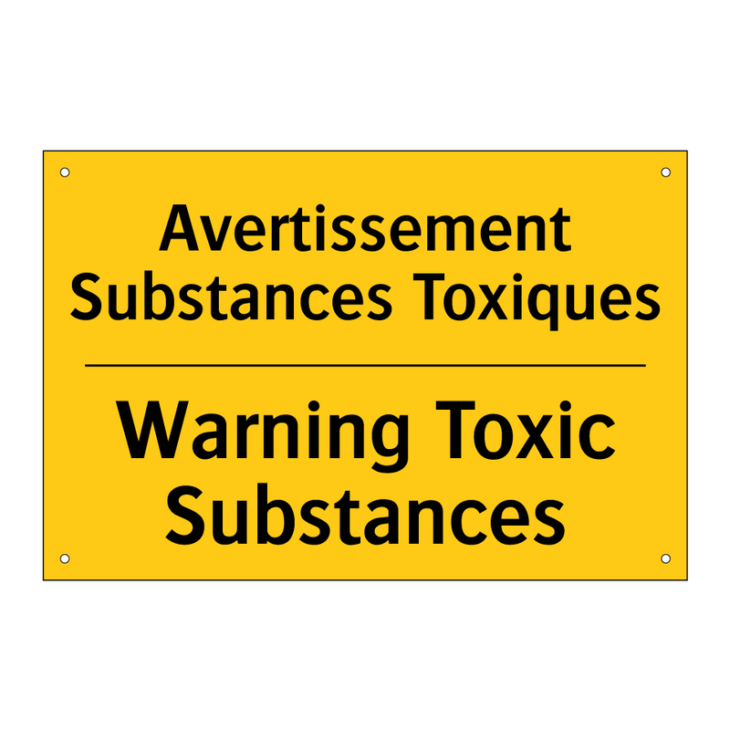 Avertissement Substances Toxiques /.../ - Warning Toxic Substances