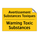 Avertissement Substances Toxiques /.../ - Warning Toxic Substances