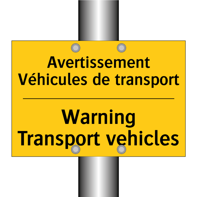 Avertissement Véhicules de transport /.../ - Warning Transport vehicles