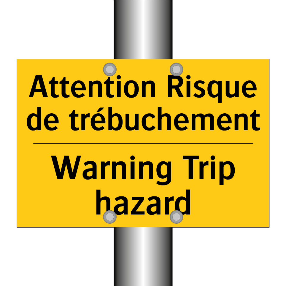 Attention Risque de trébuchement /.../ - Warning Trip hazard