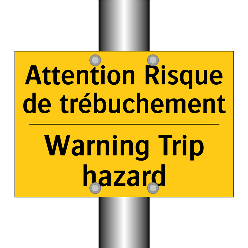 Attention Risque de trébuchement /.../ - Warning Trip hazard