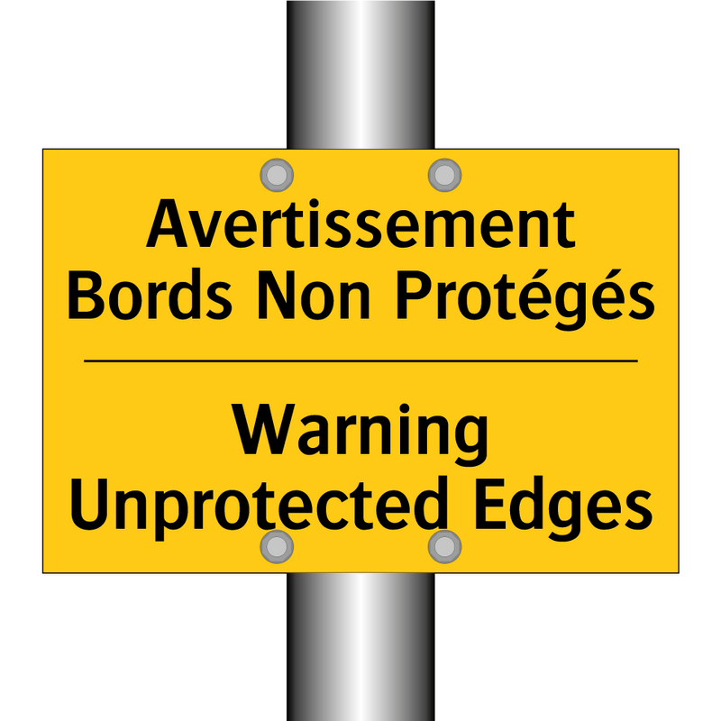 Avertissement Bords Non Protégés /.../ - Warning Unprotected Edges
