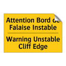 Attention Bord de Falaise Instable /.../ - Warning Unstable Cliff Edge