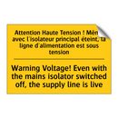 Attention Haute Tension ! Même  /.../ - Warning Voltage! Even with the  /.../