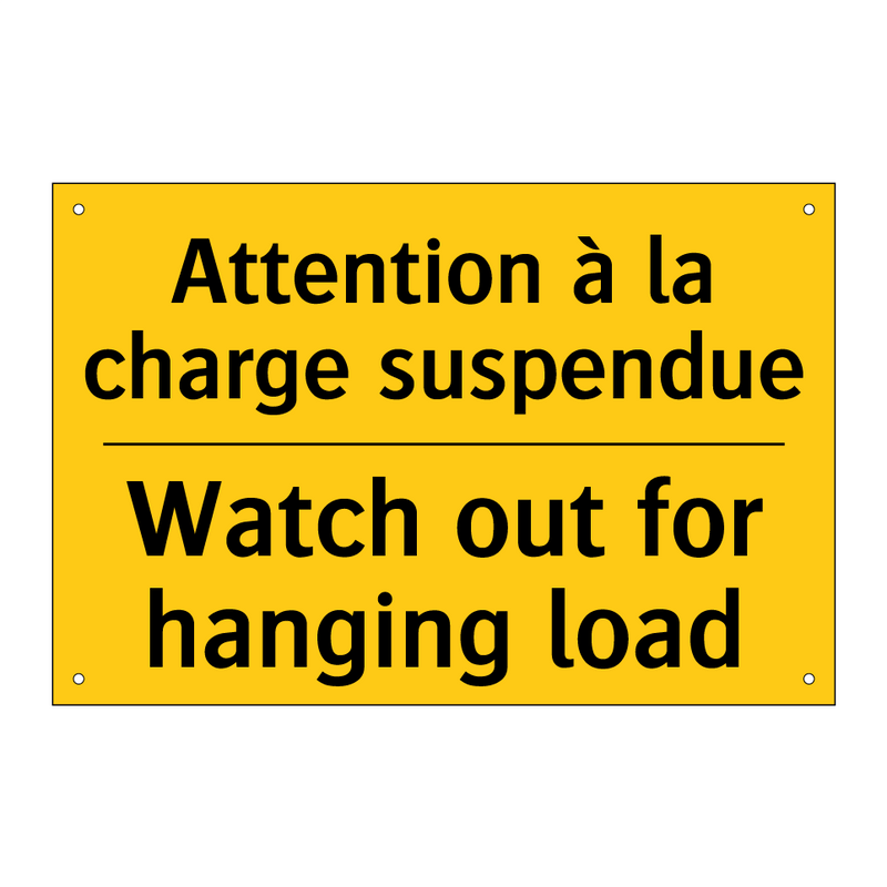 Attention à la charge suspendue /.../ - Watch out for hanging load