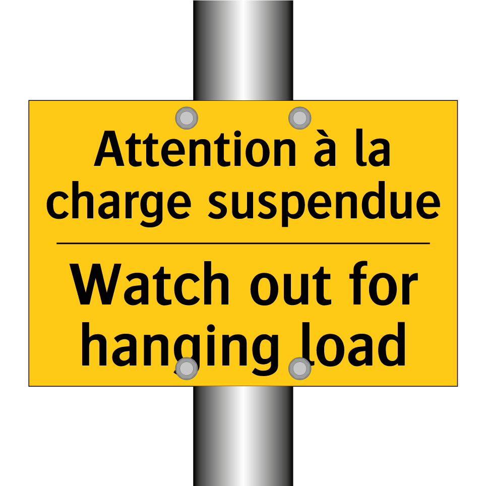 Attention à la charge suspendue /.../ - Watch out for hanging load