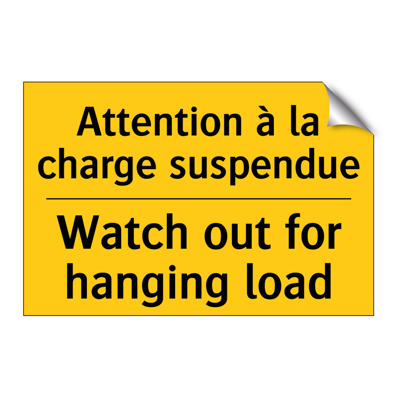 Attention à la charge suspendue /.../ - Watch out for hanging load