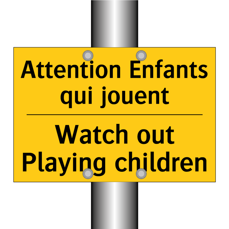 Attention Enfants qui jouent - Watch out Playing children