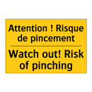 Attention ! Risque de pincement /.../ - Watch out! Risk of pinching