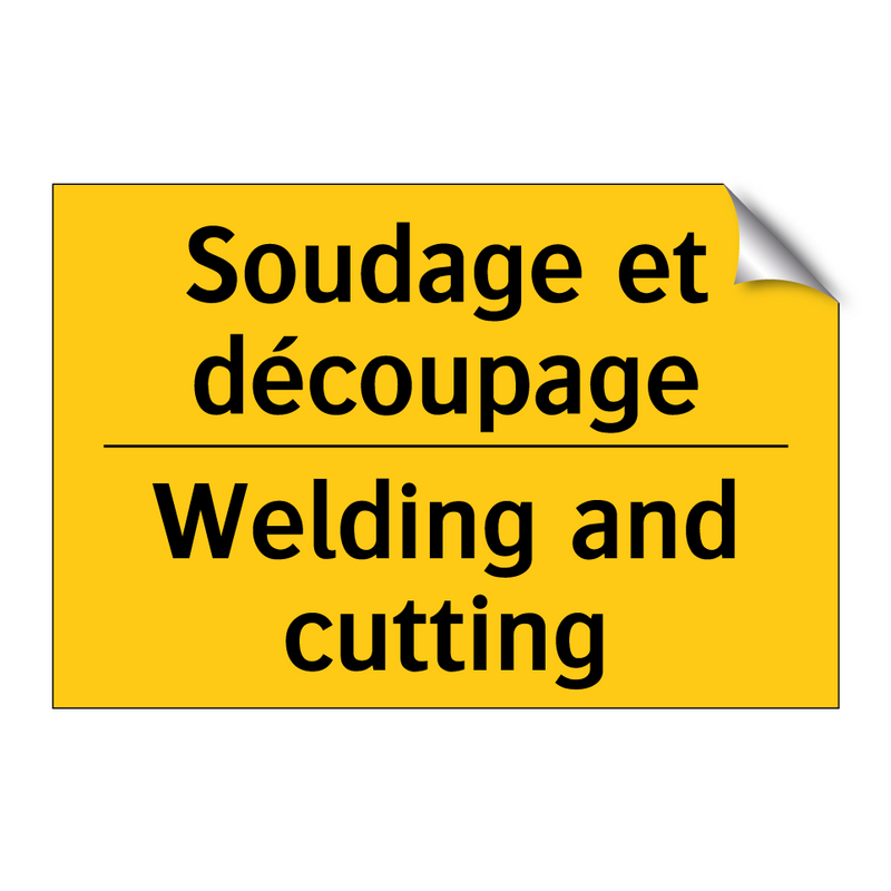 Soudage et découpage - Welding and cutting
