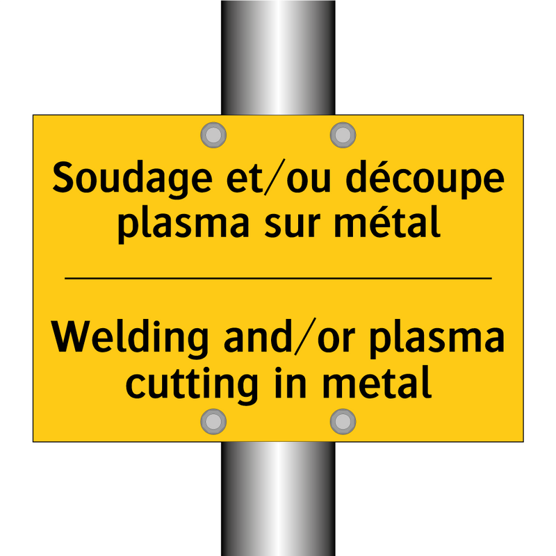 Soudage et/ou découpe plasma sur  /.../ - Welding and/or plasma cutting  /.../