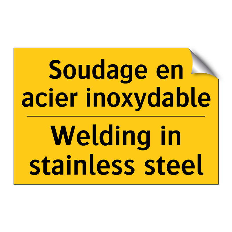 Soudage en acier inoxydable - Welding in stainless steel