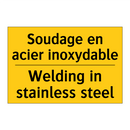Soudage en acier inoxydable - Welding in stainless steel