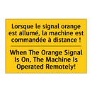 Lorsque le signal orange est allumé,  /.../ - When The Orange Signal Is On,  /.../