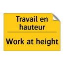 Travail en hauteur - Work at height