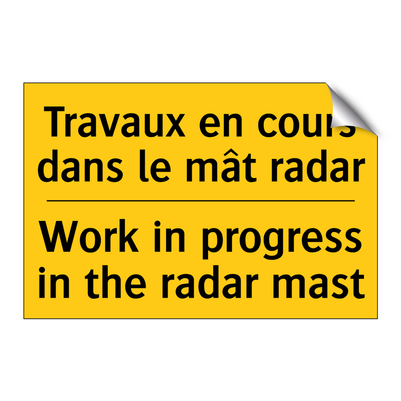 Travaux en cours dans le mât radar /.../ - Work in progress in the radar  /.../