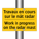 Travaux en cours sur le mât radar /.../ - Work in progress on the radar  /.../