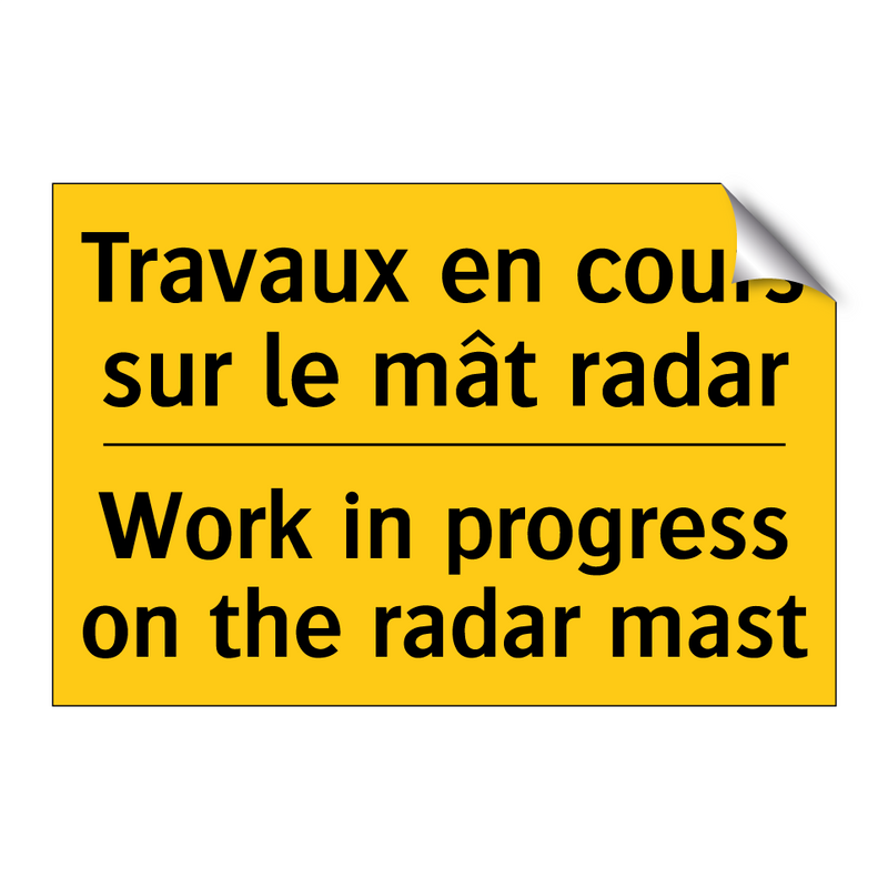 Travaux en cours sur le mât radar /.../ - Work in progress on the radar  /.../