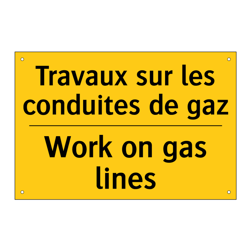 Travaux sur les conduites de gaz /.../ - Work on gas lines