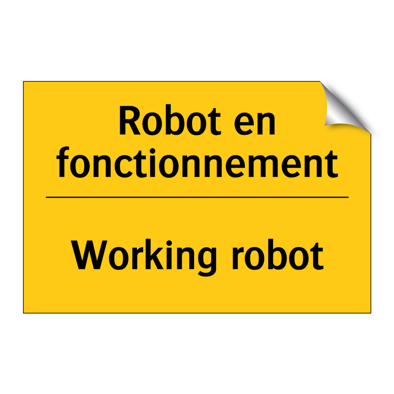 Robot en fonctionnement - Working robot