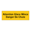 Attention Glace Mince Danger De Chute