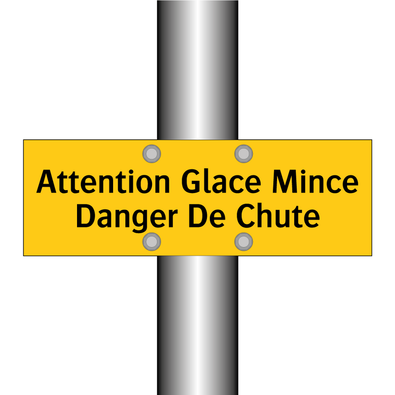 Attention Glace Mince Danger De Chute