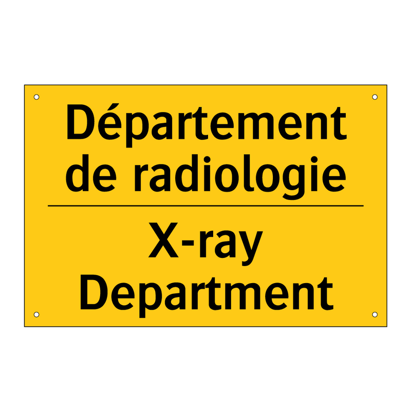 Département de radiologie - X-ray Department