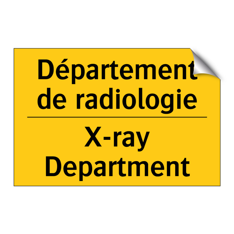 Département de radiologie - X-ray Department