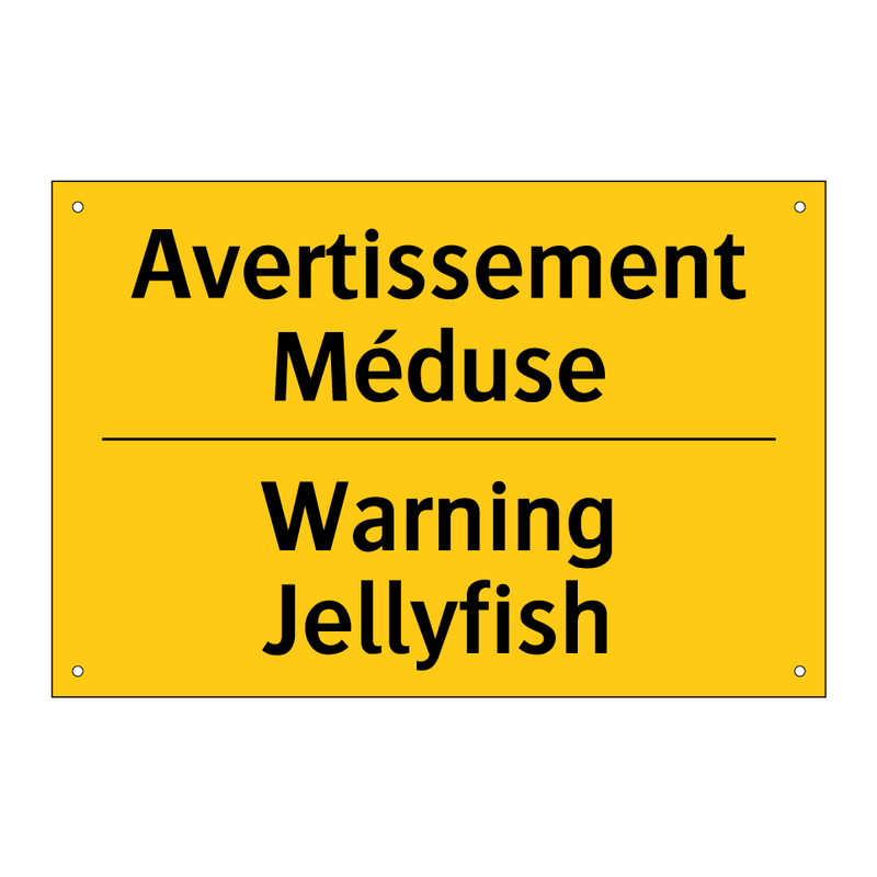 Avertissement Méduse - Warning Jellyfish