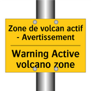 Zone de volcan actif - Avertissement /.../ - Warning Active volcano zone